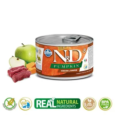 N&D BALKABAKLI GEYİK ETLİ YETİŞKİN KÖPEK KONSERVESİ 140G