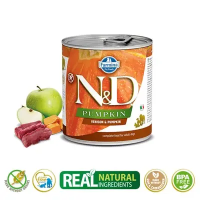 N&D BALKABAKLI GEYİK ETLİ YETİŞKİN KÖPEK KONSERVESİ 285G