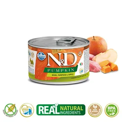 N&D BALKABAKLI YABAN DOMUZ YETİŞKİN KÖPEK KONSERVESİ 140G