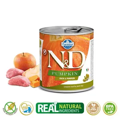 N&D BALKABAKLI ÖRDEK ETLİ YETİŞKİN KÖPEK KONSERVESİ 285G