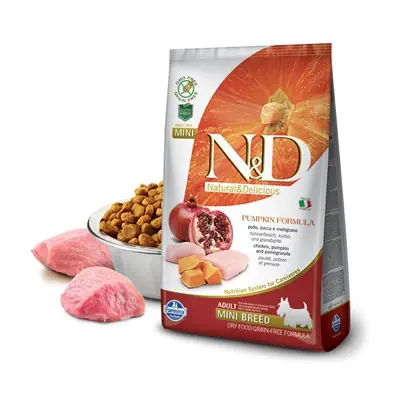 N&D DOG TAHILSIZ BALKABAKLI-TAVUK-NAR-ADULT MİNİ 2,5 KG