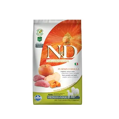 N&D DOG TAHILSIZ BALKABAKLI-Y.DOMUZ-ELMA ADULT MEDİUM MAXİ 2,5 KG