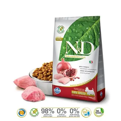 N&D TAHILSIZ TAVUK-NAR MİNİ ADULT KÜÇÜK IRK YETİŞKİN KÖPEK MAMASI 7 KG