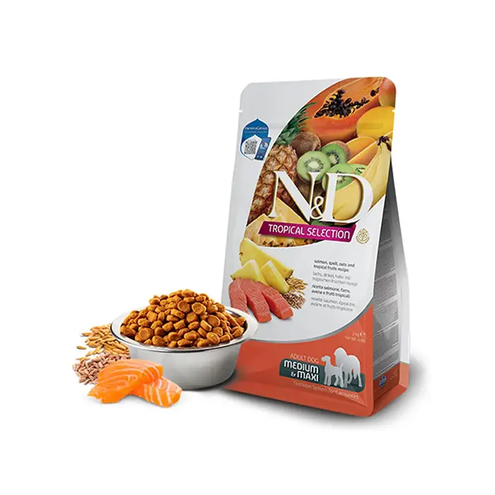 N&D TROPİCAL SELECTİON SOMON BALIKLI YETİŞKİN KÖPEK MAMASI MEDİUM-MAXİ 2KG