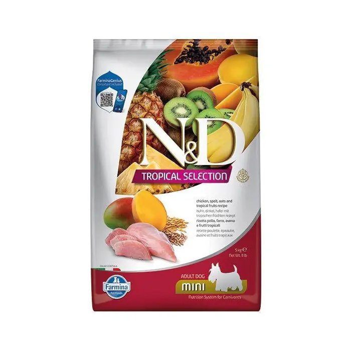 N&D TROPİCAL SELECTİON TAVUKLU KÜÇÜK IRK YETİŞKİN KÖPEK MAMASI 1,5 KG