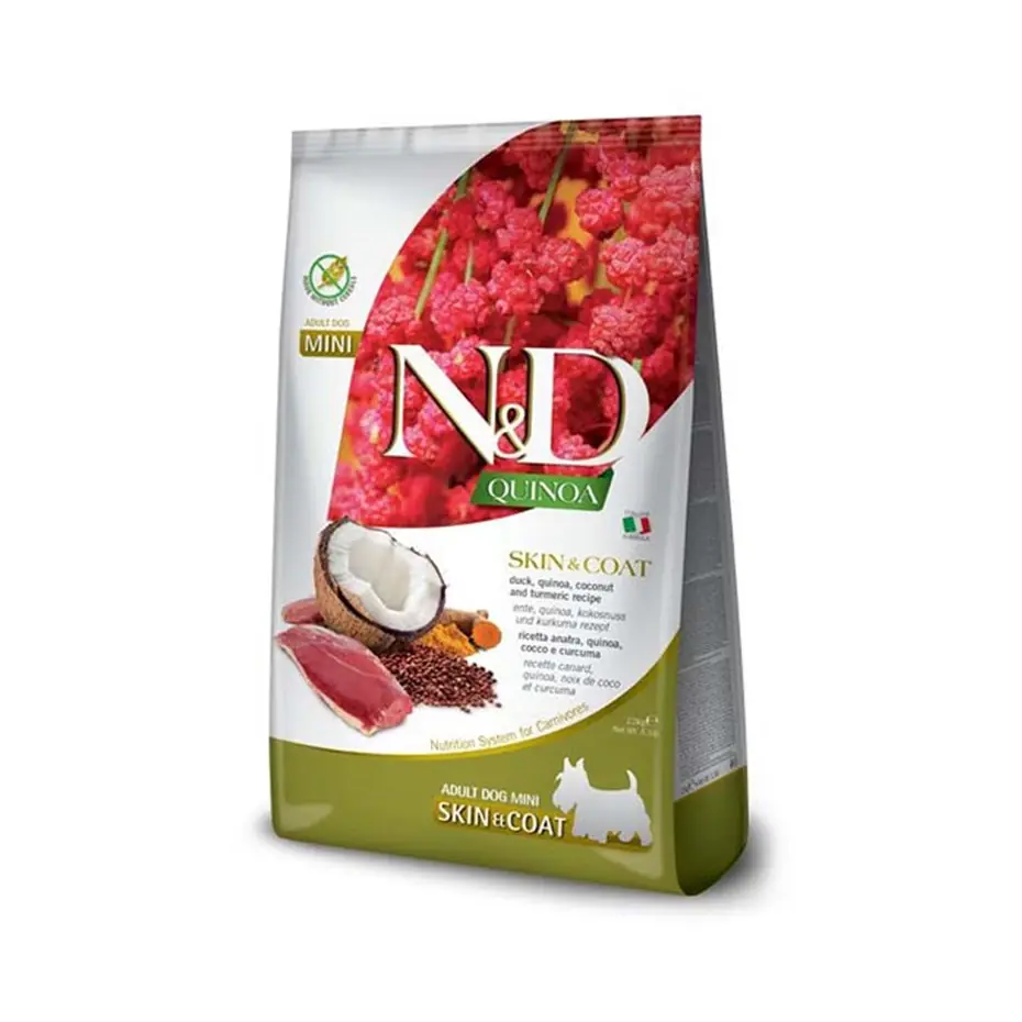 ND KİNOA SKİN&COAT ÖRDEK HİNDİSTAN C. KÜÇÜK IRK YETİŞKİN KÖPEK MAMASI 2,5KG