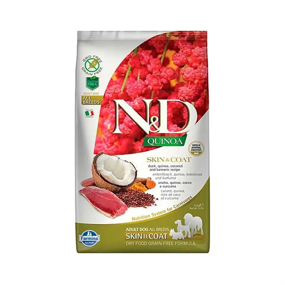 ND KİNOA SKİN-COAT ÖRDEKLİ YETİŞKİN KÖPEK MAMASI 7 KG