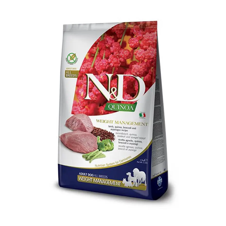 ND KİNOA WEİGHT MANAGEMENT KUZU ETLİ KÖPEK MAMASI 7 KG
