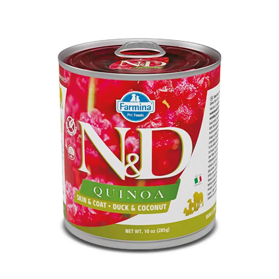 ND QUİNOA SKİN&COAT ÖRDEK VE HİNDİSTAN CEVİZLİ KÖPEK KONSERVESİ 285GR