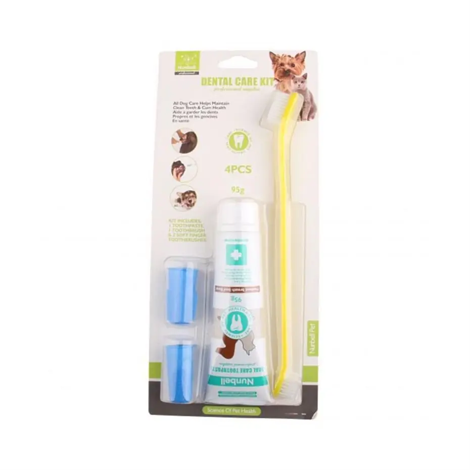 NUNBELL ET TADINDA KEDİ KÖPEK DİŞ TEMİZLEME KİTİ