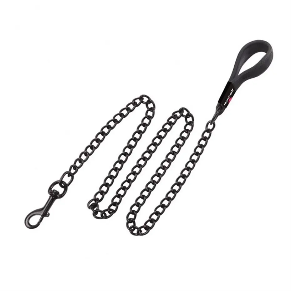 NUNBELL SOFT TUTMALI SİYAH ZİNCİR GEZDİRME 3,5MM-120CM