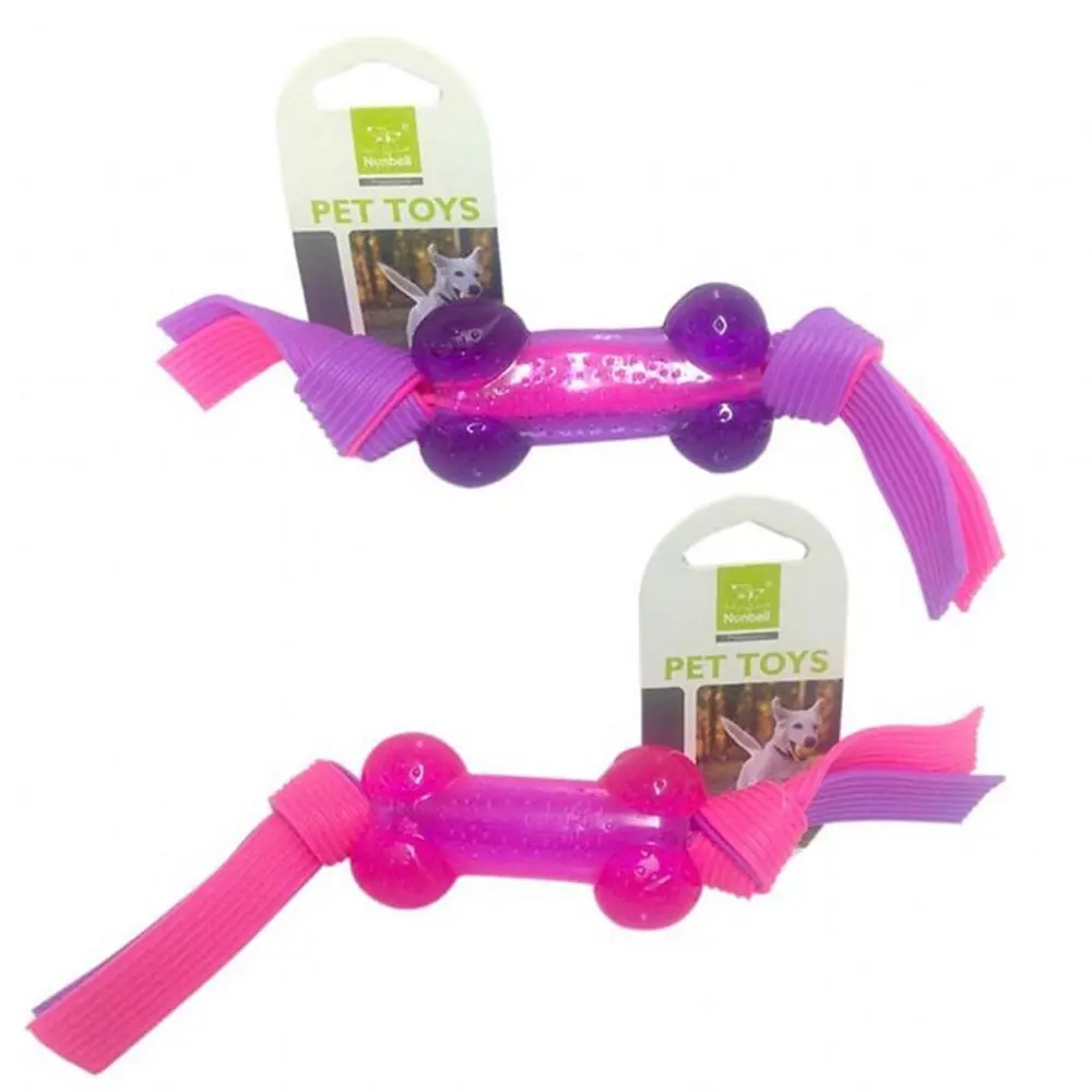 NUNBELL İPLİ PLASTİK KEMİK KÖPEK OYUNCAĞI