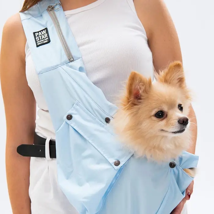 PAWSTAR BEBE MAVİ CROSSBODY KÜÇÜK IRK KÖPEK ÇAPRAZ TAŞIMA ÇANTASI