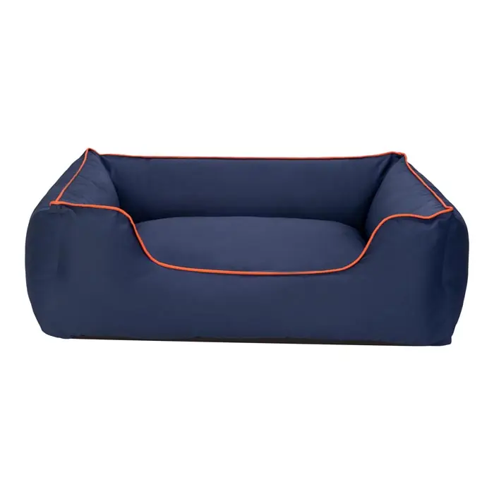 PET COMFORT ALPHA SU GEÇİRMEZ KÖPEK YATAĞI LACİVERT VE TURUNCU BİYE LARGE 105X85CM