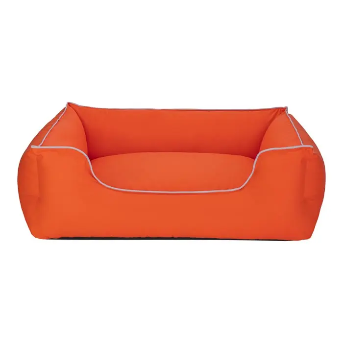 PET COMFORT ALPHA SU GEÇİRMEZ KÖPEK YATAĞI TURUNCU VE BEYAZ LARGE 105X85CM