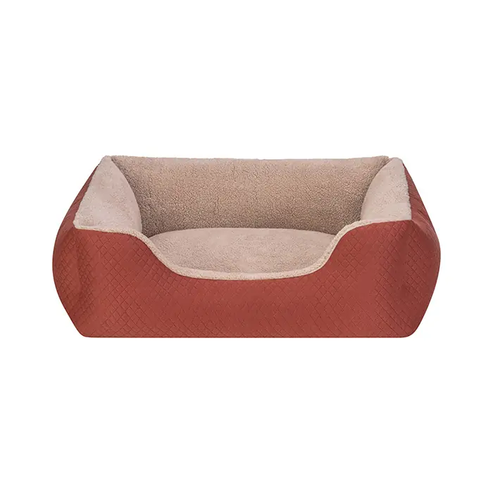 PET COMFORT BRAVO DUO KÖPEK YATAĞI TARÇINİ-BEJ LARGE 90X70CM