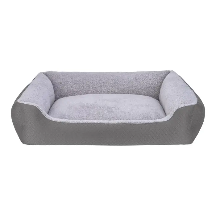 PET COMFORT BRAVO PELUŞ KÖPEK YATAĞI GRİ XLARGE 105X80CM