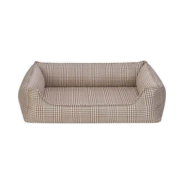 PET COMFORT DELTA BEJ KARELİ KÖPEK YATAĞI MEDİUM 90X70CM