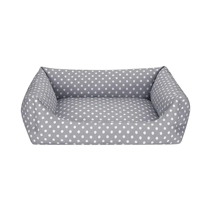 PET COMFORT UNİFORM GRİ PUANTİYELİ KÖPEK YATAĞI MEDİUM 70X60CM