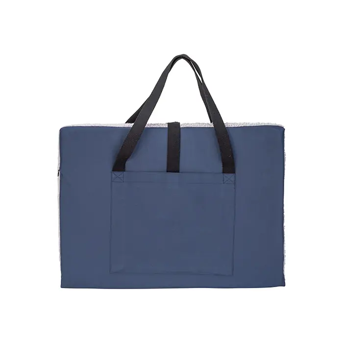 PET COMFORT ZEN TAŞINABİLİR KÖPEK YATAĞI MAVİ-GRİ 84X54X2CM