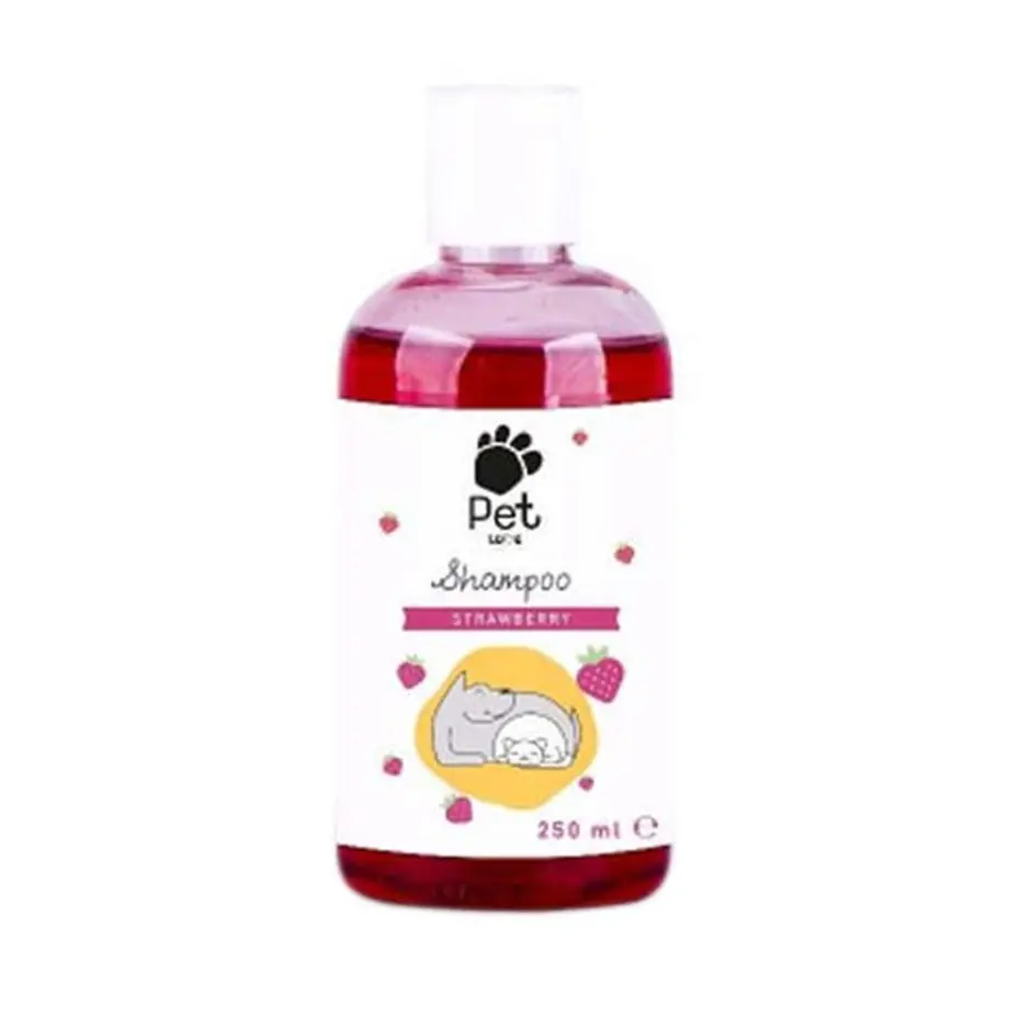 PET LOVE ÇİLEK ÖZLÜ KEDİ KÖPEK ŞAMPUANI 250 ML