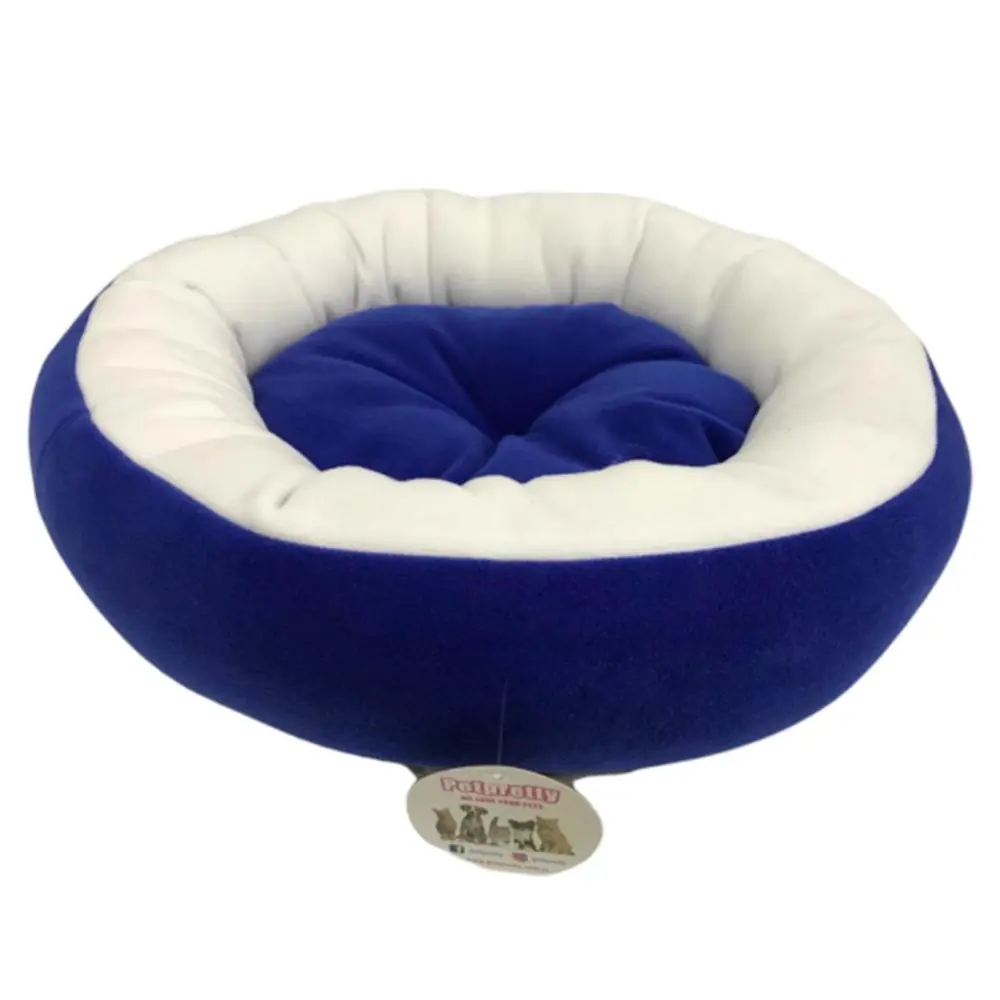 PET PRETTY POLAR SİMİT KEDİ KÖPEK YATAĞI MAVİ