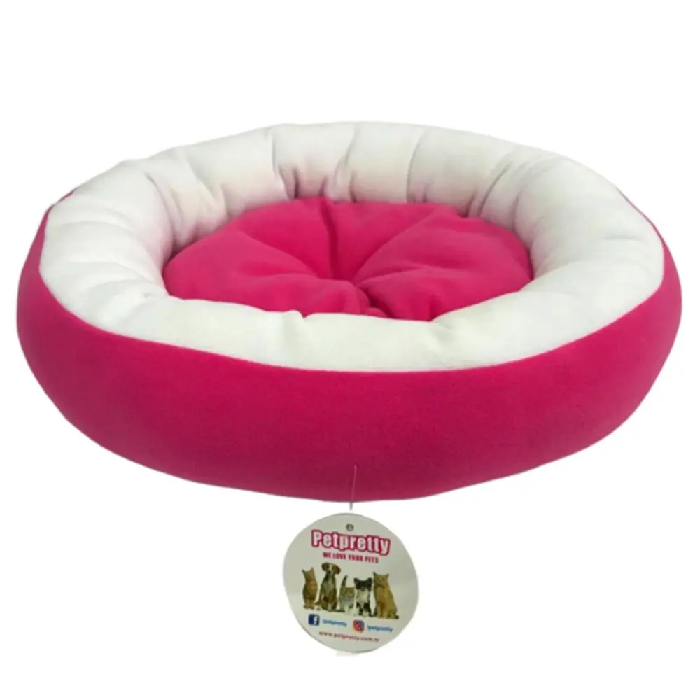PET PRETTY POLAR SİMİT KEDİ KÖPEK YATAĞI PEMBE