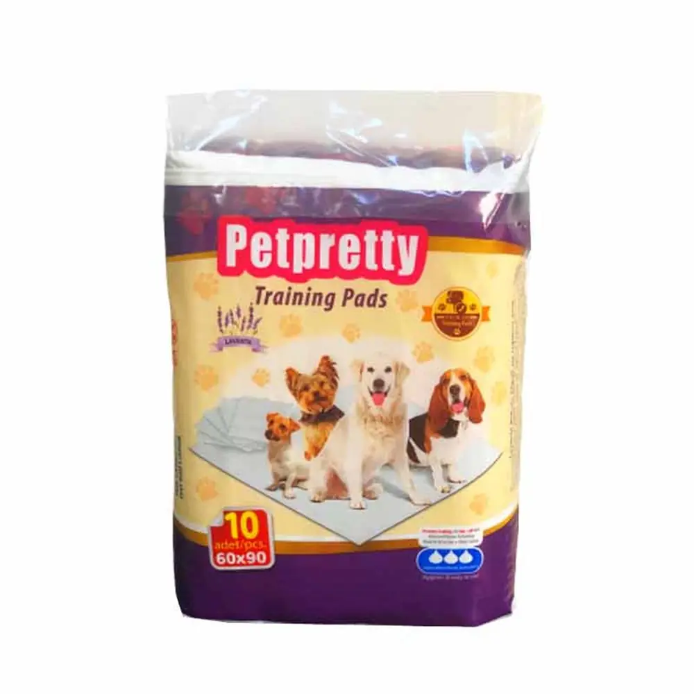 PET PRETTY YAVRU KÖPEK TUVALET EĞİTİM PEDİ LAVANTALI 60X90CM 10 LU