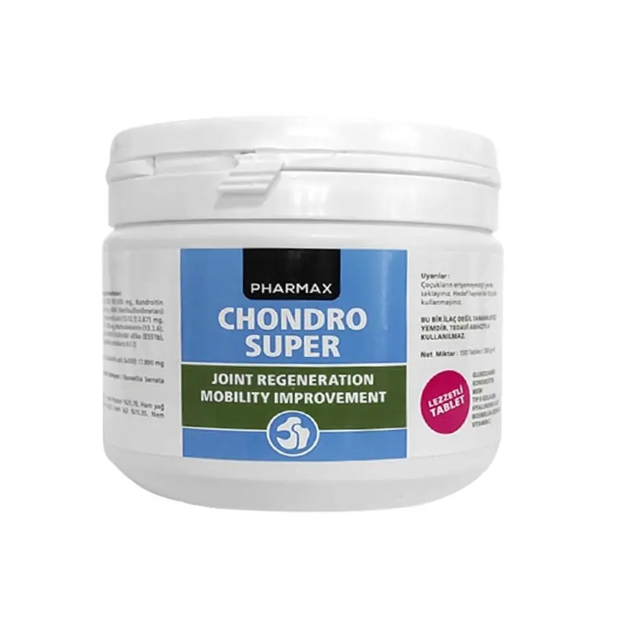 PHARMAX CHONDRO SÜPER KAS VE İSKELET SAĞLIĞI KÖPEK VİTAMİNİ 150 TB 260GR