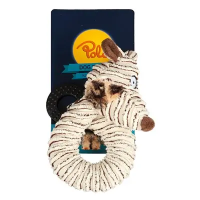 POLO HALKA ŞEKİLLİ PELUŞ HAYVAN KÖPEK OYUNCAĞI 42 CM