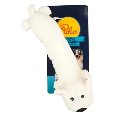 POLO PELUŞ BEYAZ SOSİS KÖPEK OYUNCAĞI 35 CM
