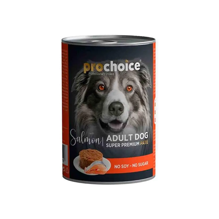 PRO CHOİCE SOMON ETLİ ŞEKERSİZ EZME YETİŞKİN KÖPEK KONSERVESİ 400GR