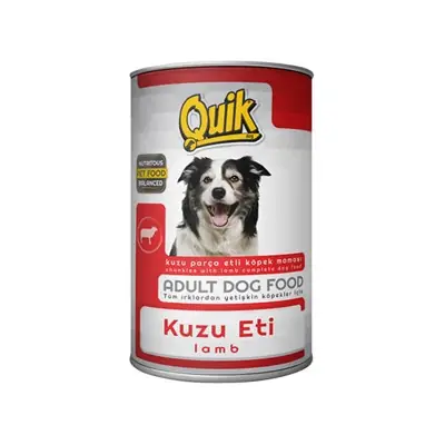 QUİK KUZU ETLİ YETİŞKİN KÖPEK KONSERVESİ 415 GR