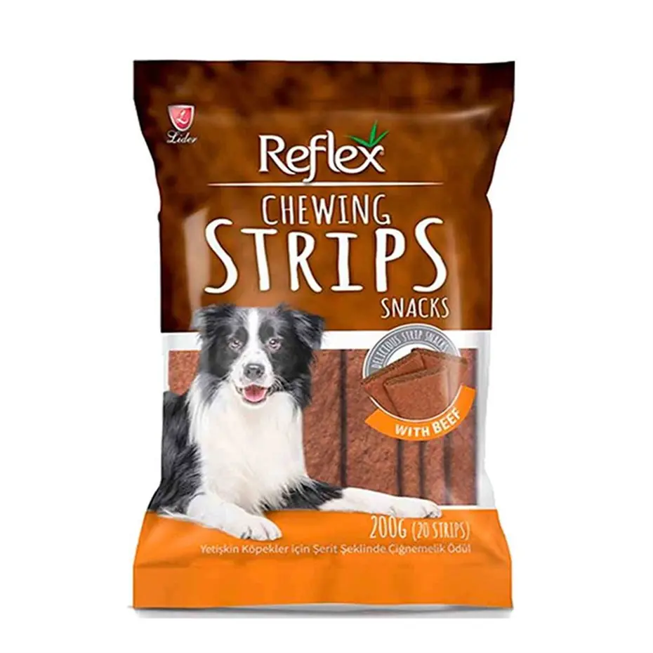 REFLEX CHEWİNG STRİPS BİFTEKLİ KÖPEK ÖDÜLÜ 200GR
