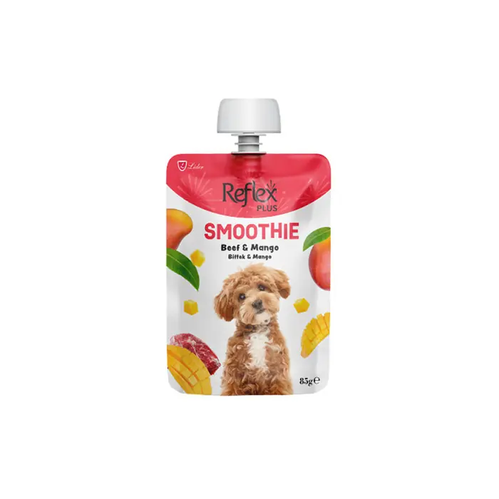 REFLEX PLUS SMOOTHİE BİFTEK VE MANGOLU SIVI KÖPEK ÖDÜLÜ 85 GR