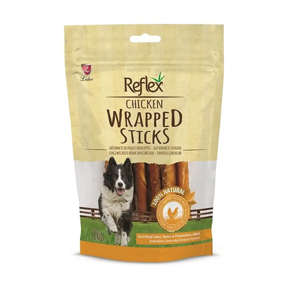 REFLEX TAVUK PARÇALI ÇUBUK KÖPEK ÖDÜLÜ 80GR