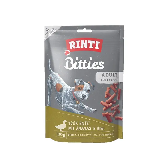 RINTI BİTTİES ÖRDEK ANANAS VE KİVİLİ KÖPEK ÖDÜLÜ 100 GR
