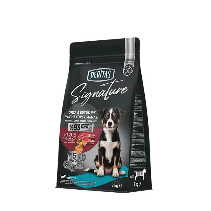 SİGNATURE KUZULU ORTA VE BÜYÜK IRK YAVRU KÖPEK MAMASI 3 KG