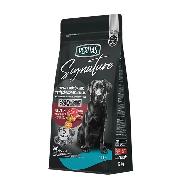 SİGNATURE KUZULU ORTA VE BÜYÜK IRK YETİŞKİN KÖPEK MAMASI 12 KG