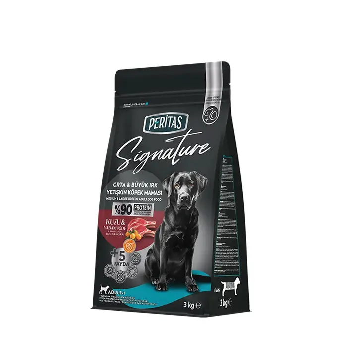SİGNATURE KUZULU ORTA VE BÜYÜK IRK YETİŞKİN KÖPEK MAMASI 3 KG