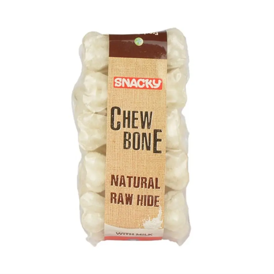 SNACKY CHEW BONE BEYAZ KÖPEK ÇİĞNEME KEMİĞİ 10'LU 5CM