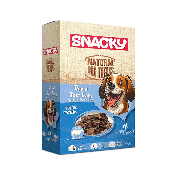 SNACKY KURUTULMUŞ DANA AKCİĞER KÖPEK ÖDÜLÜ 80 GR