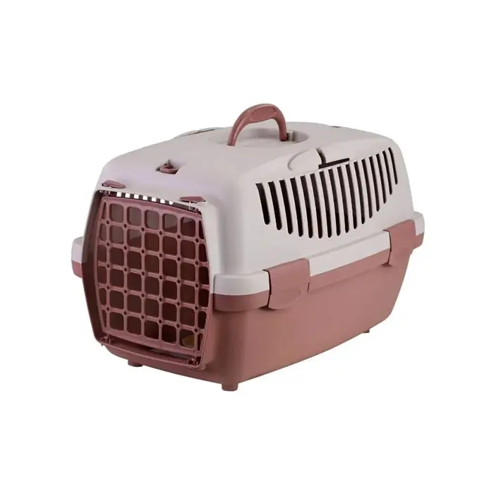 STEFANPLAST GULLİVER 1 KEDİ KÖPEK TAŞIMA KAFESİ 48X32X31CM GÜL KURUSU
