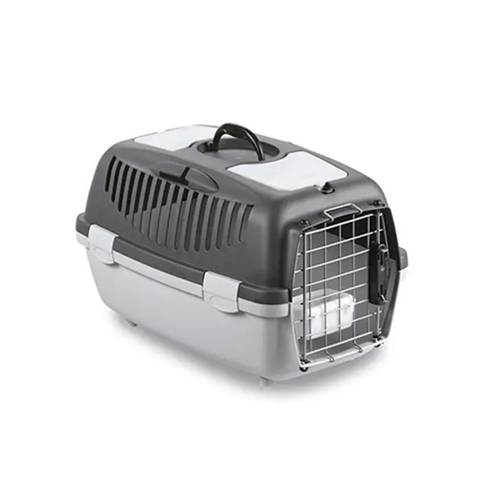 STEFANPLAST GULLİVER 2 DELUX KEDİ VE KÖPEK TAŞIMA KAFESİ 55X36X35CM GRİ