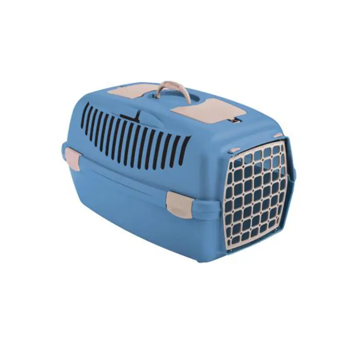 STEFANPLAST GULLİVER 2 KEDİ VE KÖPEK TAŞIMA KAFESİ 55X36X35CM MAVİ