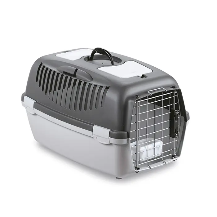 STEFANPLAST GULLİVER 3 DELUX KEDİ VE KÖPEK TAŞIMA KAFESİ 61X40X38CM GRİ