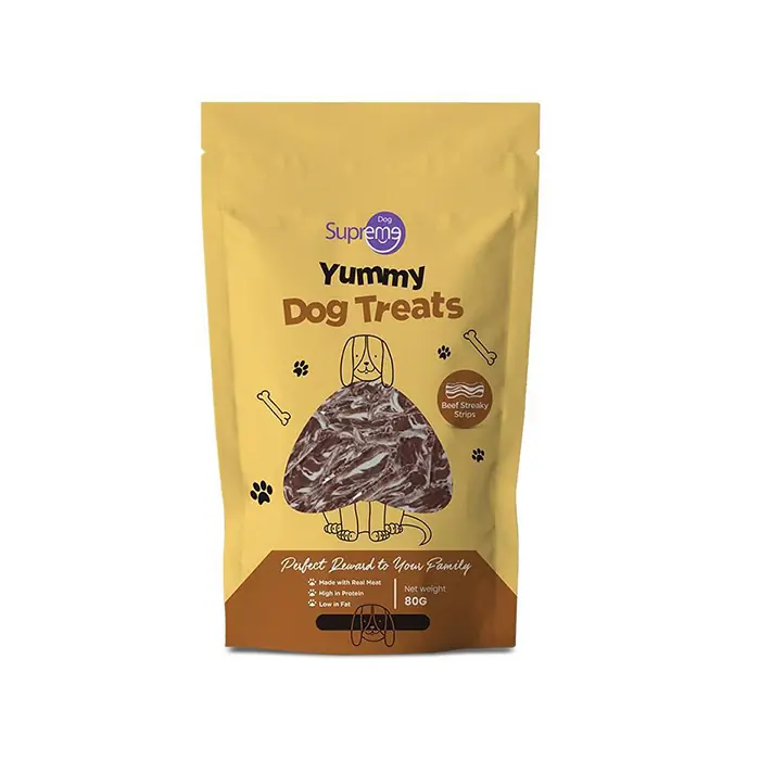 SUPREME YUMMY SIĞIR ETLİ ŞERİT KÖPEK ÖDÜL MAMASI 80GR