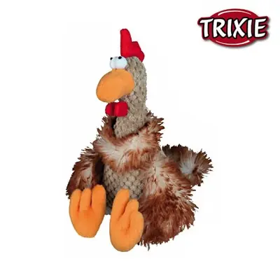 TRİXİE OTURAN HOROZ ŞEKLİNDE SESLİ PELUŞ OYUNCAK 22 CM