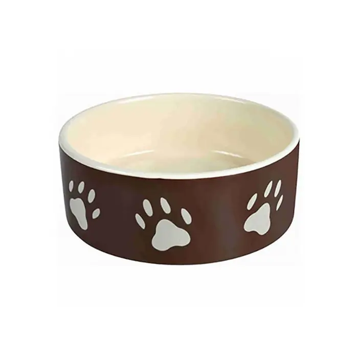 TRİXİE PATİ DESENLİ SERAMİK KÖPEK MAMA VE SU KABI 0,3LT 12CM