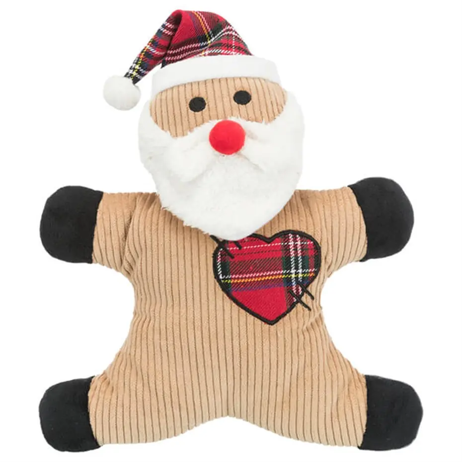 TRİXİE PELUŞ NOEL BABA KARDAN ADAM KÖPEK OYUNCAĞI 33CM